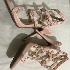 Pink Studded Heels
